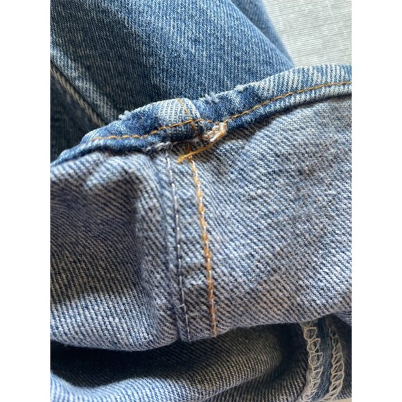 Levis 501XX Blue Denim Jeans L34 W42 Button Fly 100% Cotton Made In USA - Picture 11 of 11
